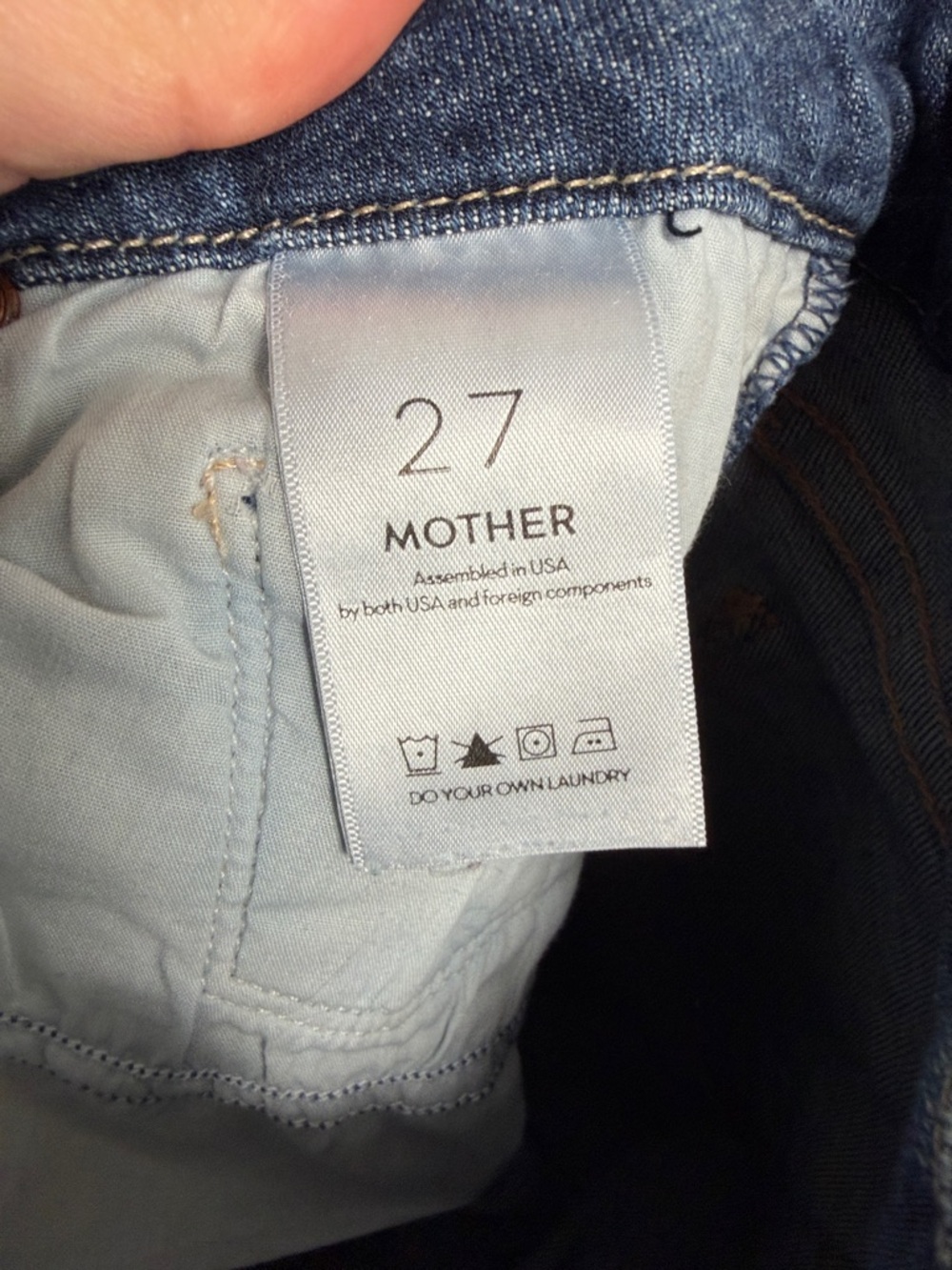 Mother Looker Ankle Fray Girl Crush Wash Size 27 - Picture 5 of 6